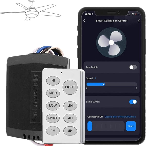 Smart Ceiling Fan with Remote