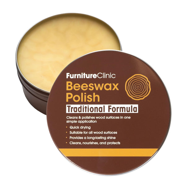Natural Beeswax Polish Furniture 8oz