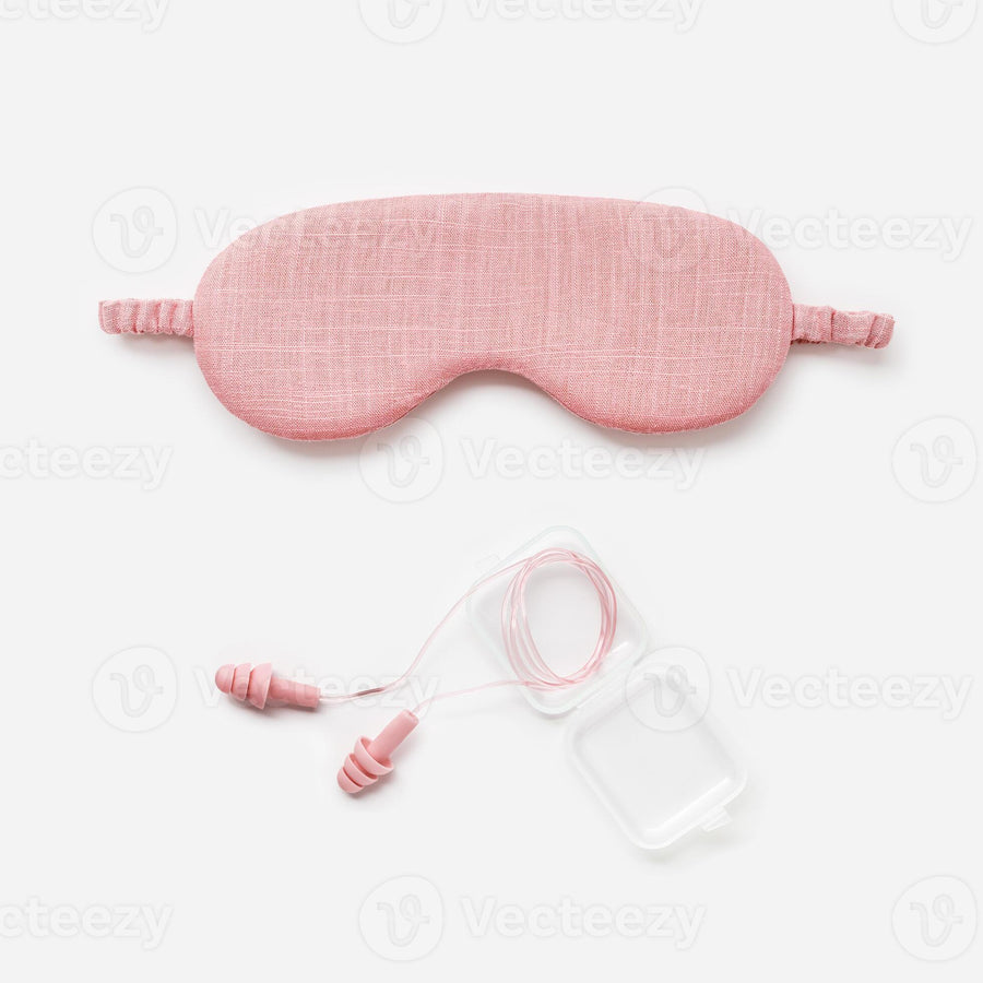 Silk Eye Mask with Ear Plugs Set