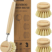 Bamboo Dish Brush with Replaceable Head