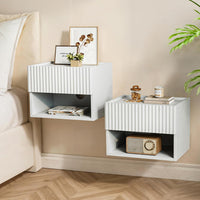 Floating Nightstand Wall-Mounted Set of 2
