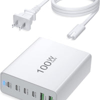 USB-C 100W GaN Charging Station 6-Port
