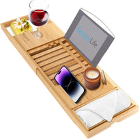Foam Bath Tray Bamboo Caddy