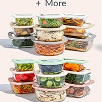 Glass Food Storage Containers 10-Piece