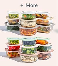 Glass Food Storage Containers 10-Piece