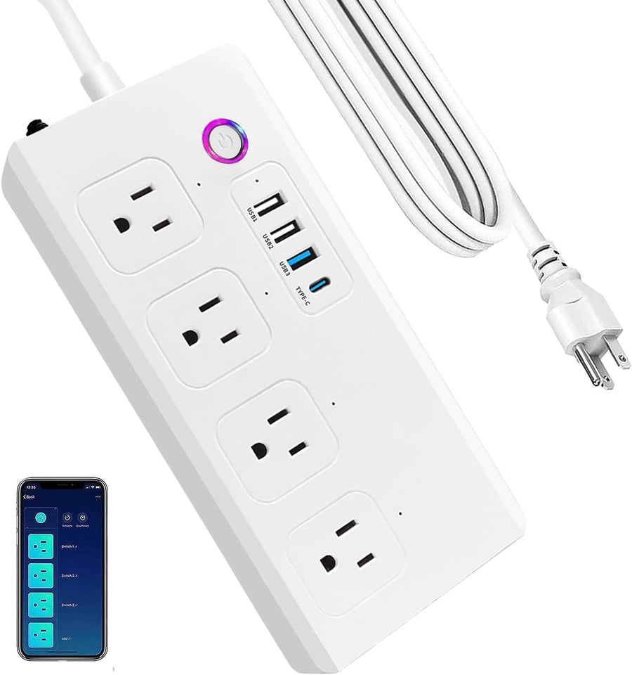 WiFi Smart Power Strip 6-Outlet