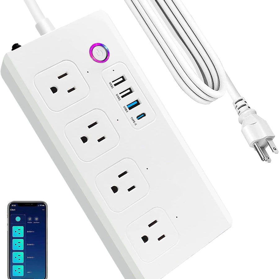 WiFi Smart Power Strip 6-Outlet