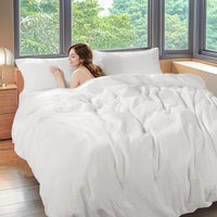 Linen Duvet Cover Set Queen