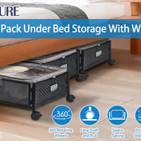 Under-Bed Storage Bags with Wheels 4-Pack