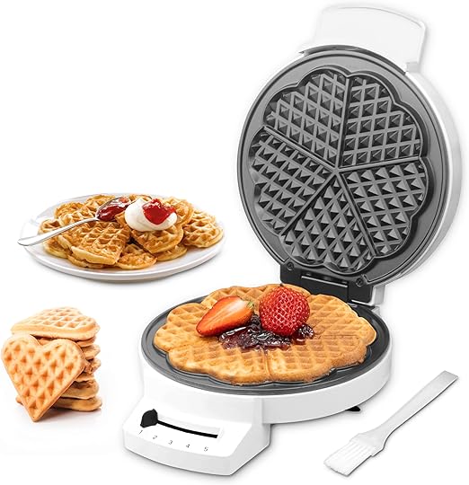 Mini Waffle Maker Heart Shaped