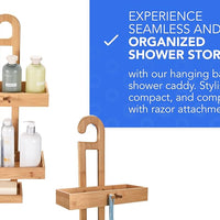 Bamboo Shower Caddy Organizer