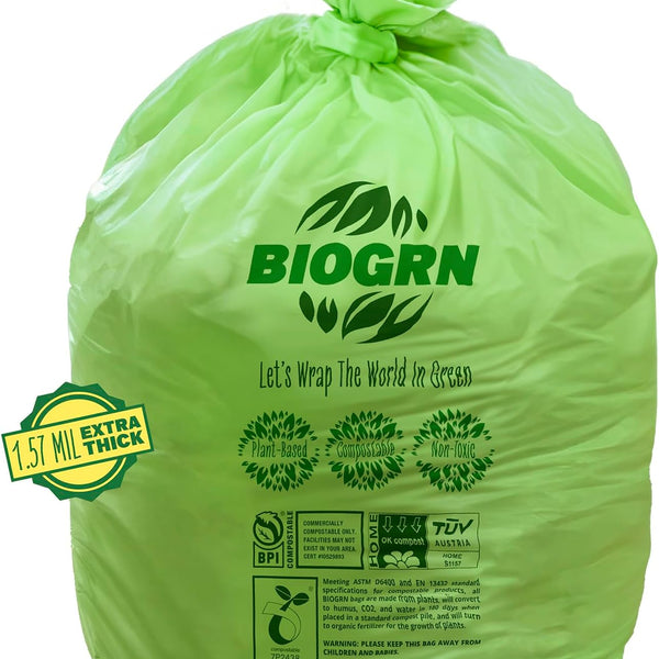 Compostable Garbage Bags 30-Gallon 40-Count