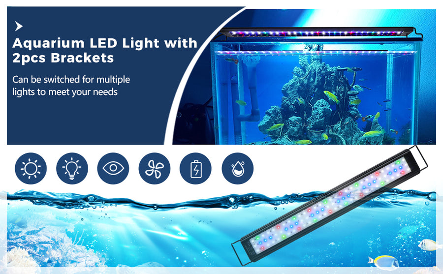 Fish Tank LED Aquarium Light 20-Inch