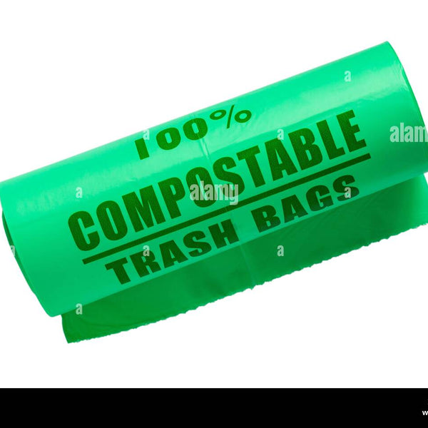 Compostable Kitchen Trash Bags 13-Gal 50-Count