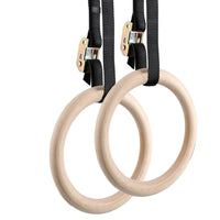 Gymnastic Rings Wooden Adjustable