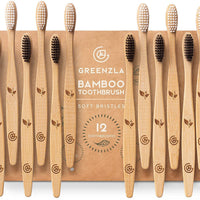 Bamboo Toothbrush Set of 8