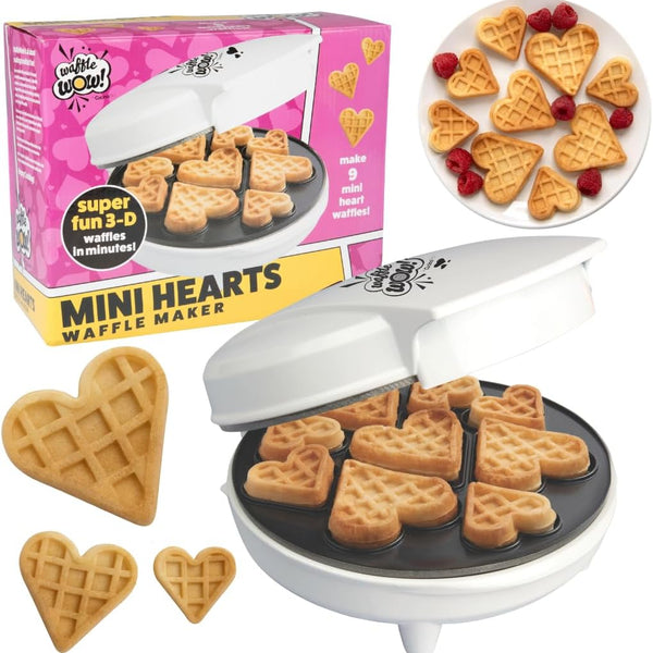 Mini Waffle Maker Heart Shaped