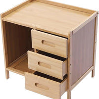 Bamboo Bedside Table Organizer