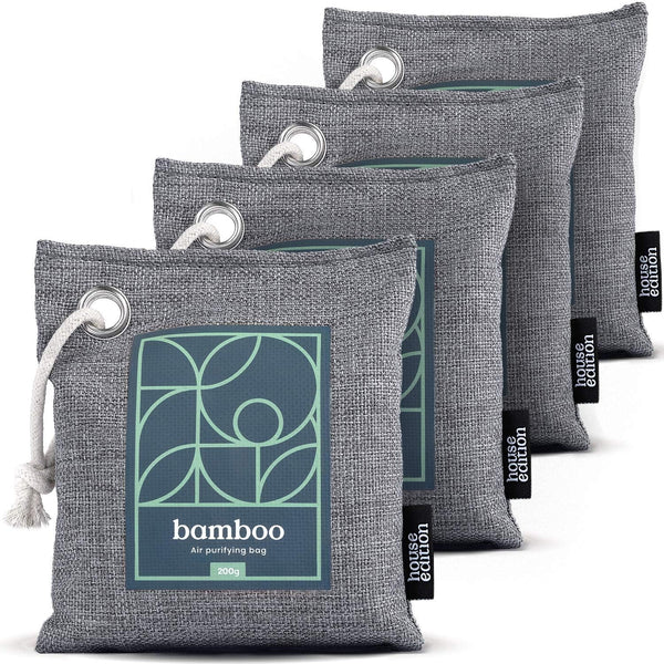 Bamboo Charcoal Air Purifier Bags 4-Pack