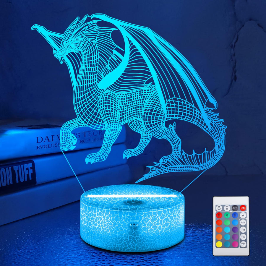 3D Dragon LED Night Lamp