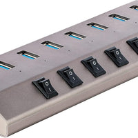 USB Hub Powered 7-Port Desktop