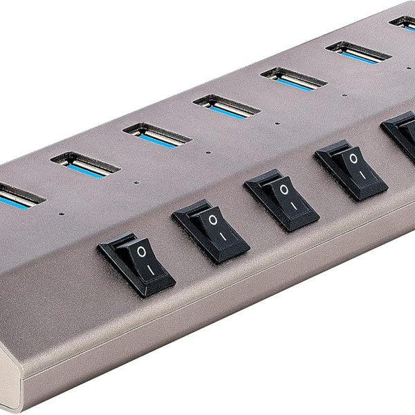 USB Hub Powered 7-Port Desktop