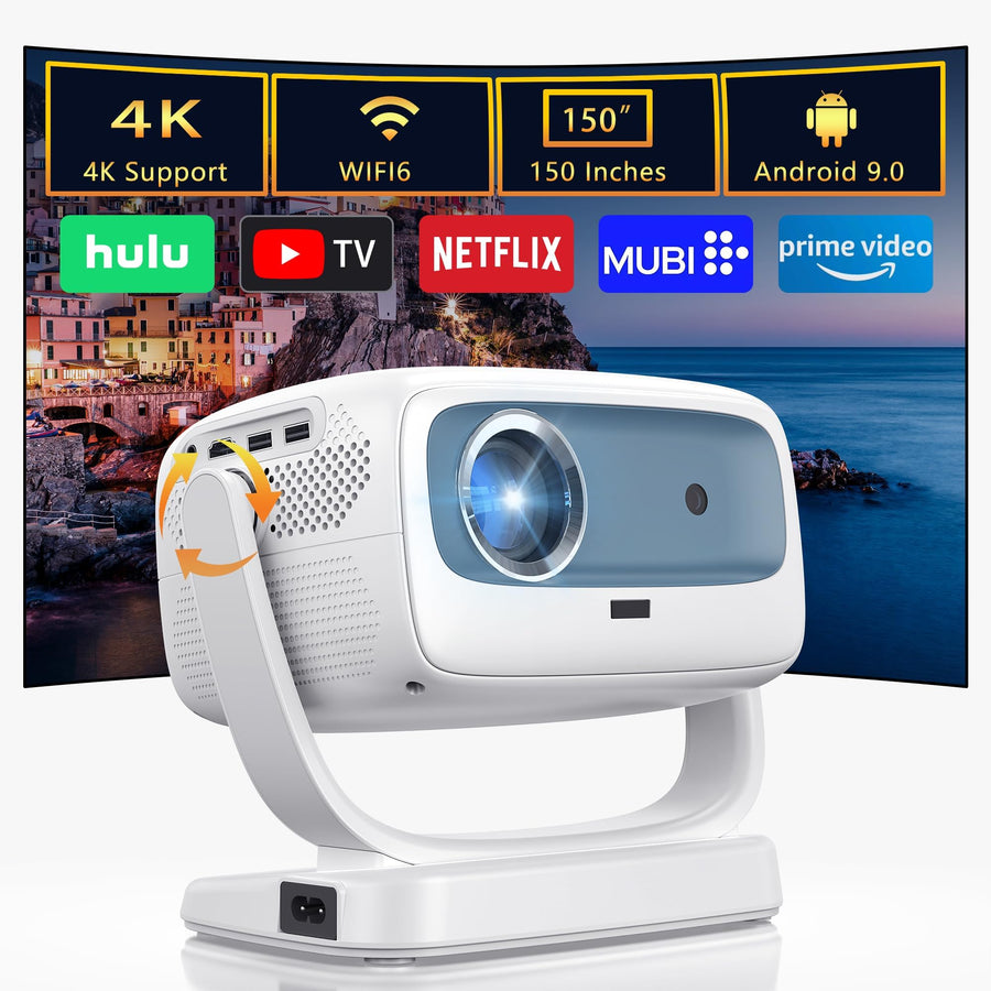 Mini Smart Projector 4K Portable