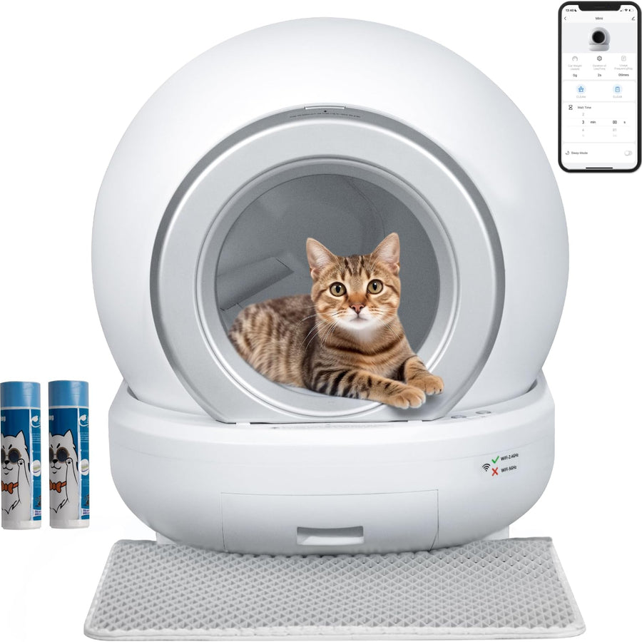 Automatic Cat Litter Box Self-Cleaning
