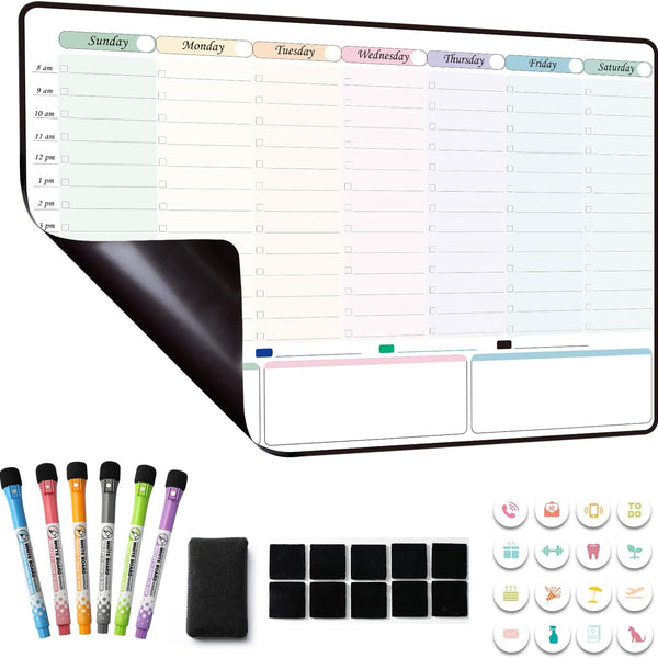 Magnetic Weekly Planner Whiteboard