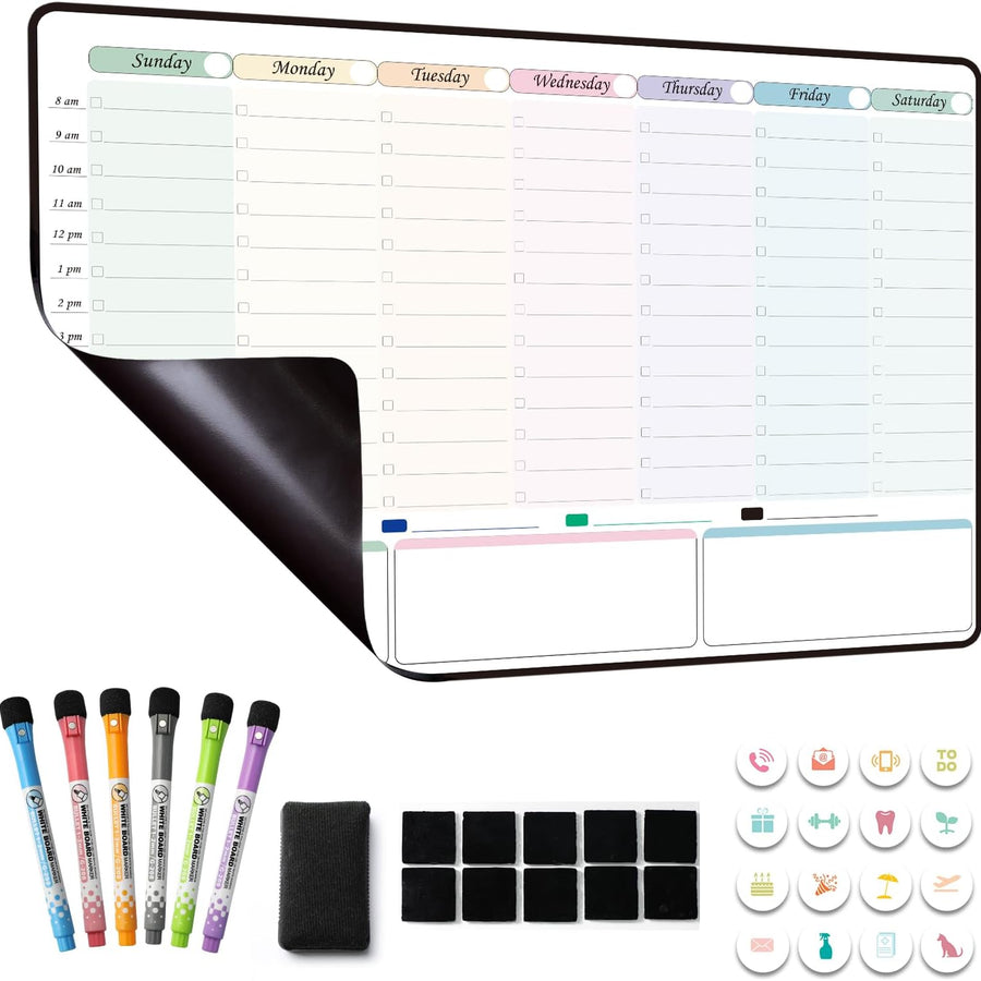 Magnetic Weekly Planner Whiteboard