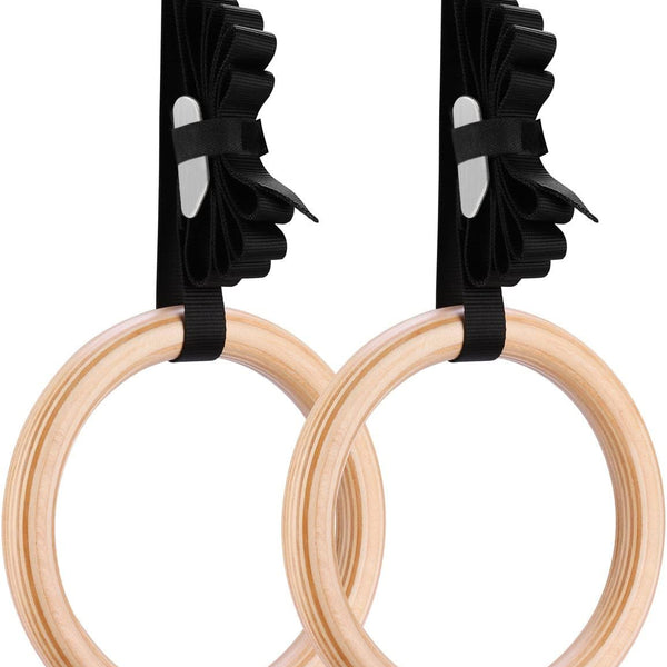 Gymnastic Rings Wooden Adjustable