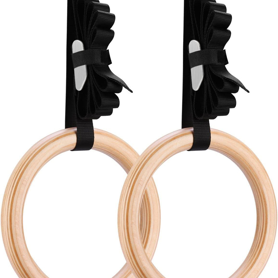 Gymnastic Rings Wooden Adjustable
