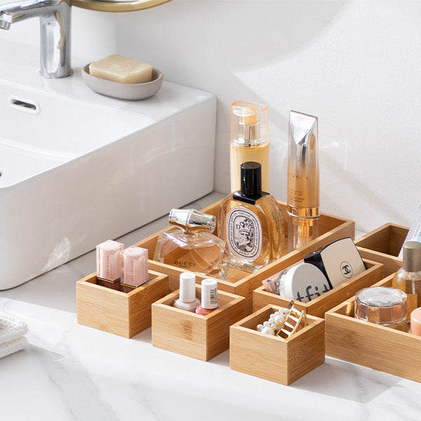 Bamboo Bathroom Vanity Organizer