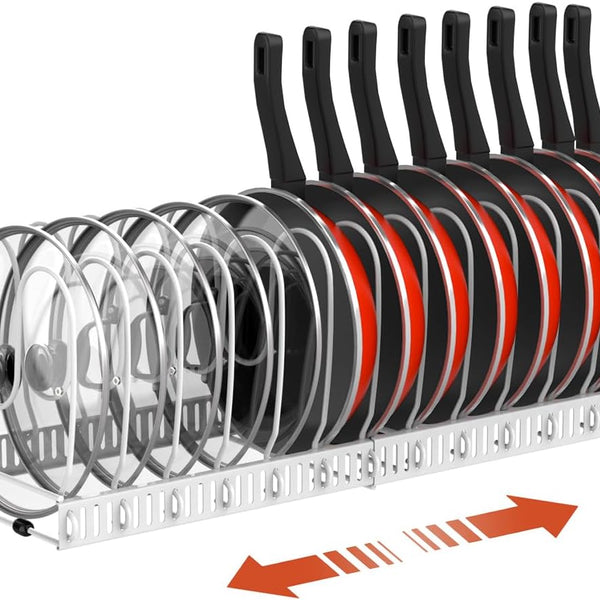 Adjustable Pot Lid Holder Stand
