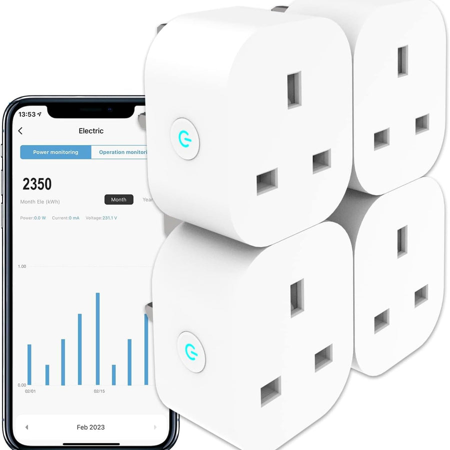 Smart Plug Mini 4-Pack with Energy Monitor
