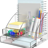 Acrylic Desk Organizer Set Clear