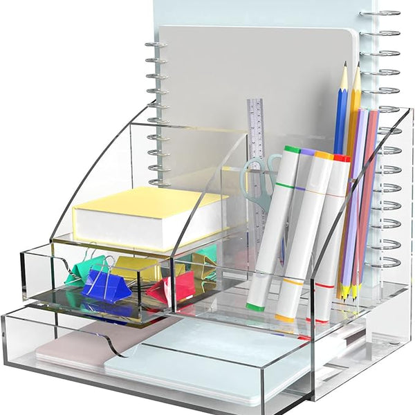 Acrylic Desk Organizer Set Clear