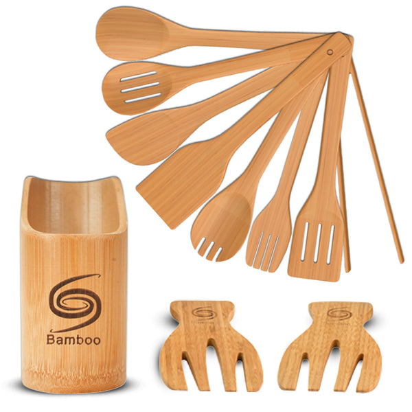 Bamboo Kitchen Utensil Set (12-Piece)