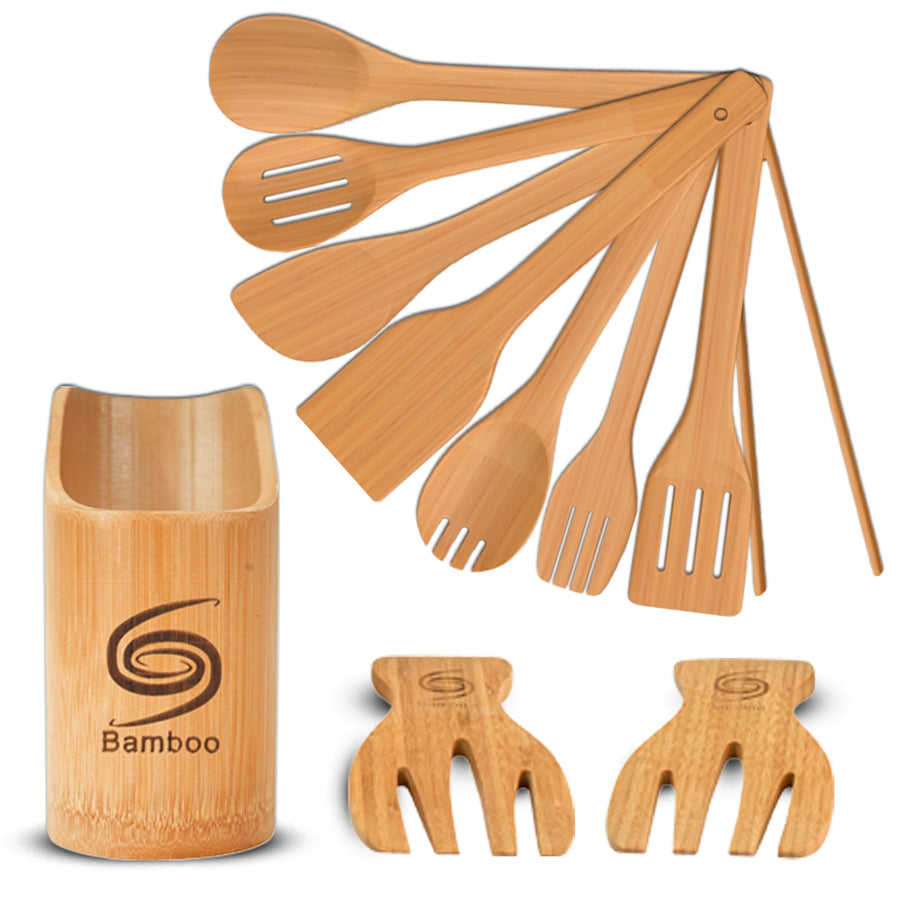 Bamboo Kitchen Utensil Set (12-Piece)