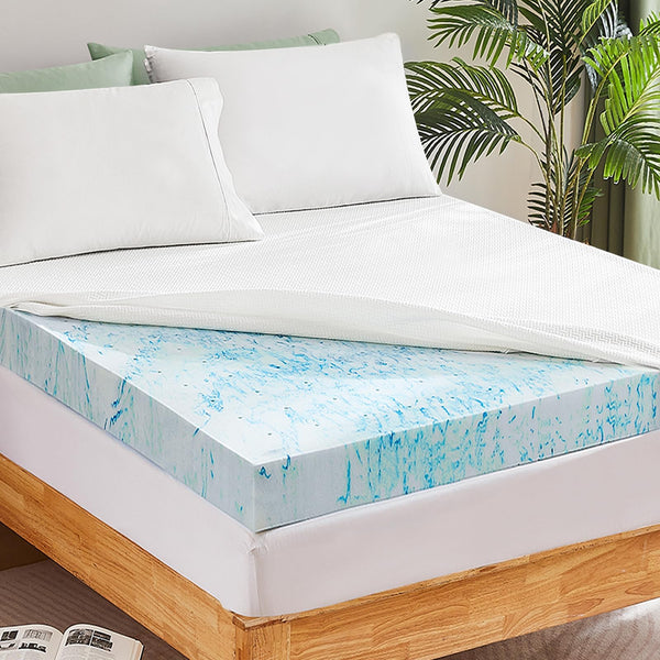 Cooling Gel Memory Foam Mattress Topper Queen