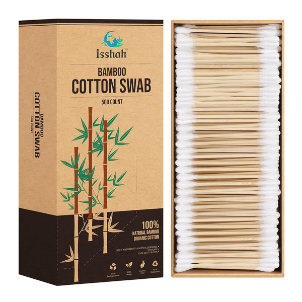 Bamboo Cotton Swabs 500-Count