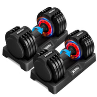 Adjustable Dumbbell Set 5-52.5lbs