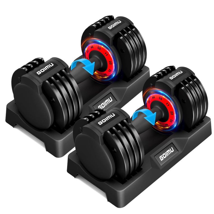 Adjustable Dumbbell Set 5-52.5lbs