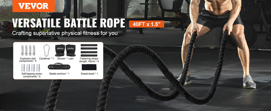 Battle Rope 40ft Heavy Training