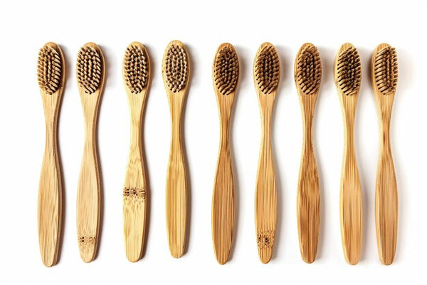 Bamboo Toothbrush Set of 8