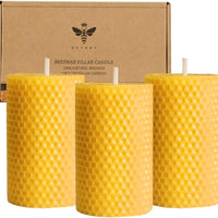 Beeswax Candle Set 3-Pack Soy Blend
