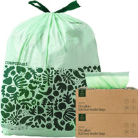 Compostable Kitchen Trash Bags 13-Gal 50-Count