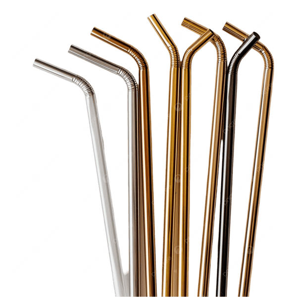 Stainless Steel Reusable Straws 12-Pack